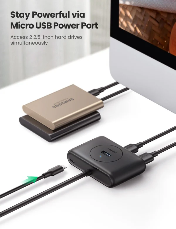 UGREEN 4-in-1 USB 3.0 Data Hub UGREEN 4-in-1 USB 3.0 Data Hub